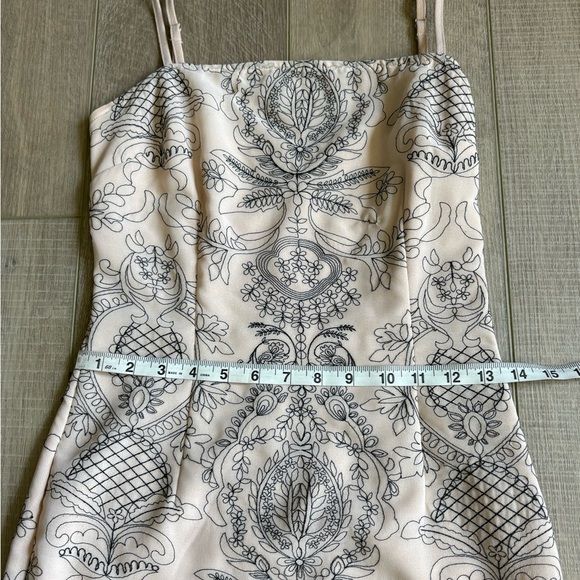 Tan Embroidered Dress Donna Mizani at Revolve - Picture 2 of 7